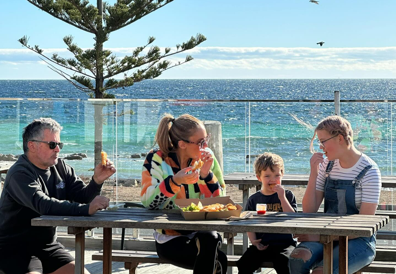 Fish and chips at the Port Hughes Tavern